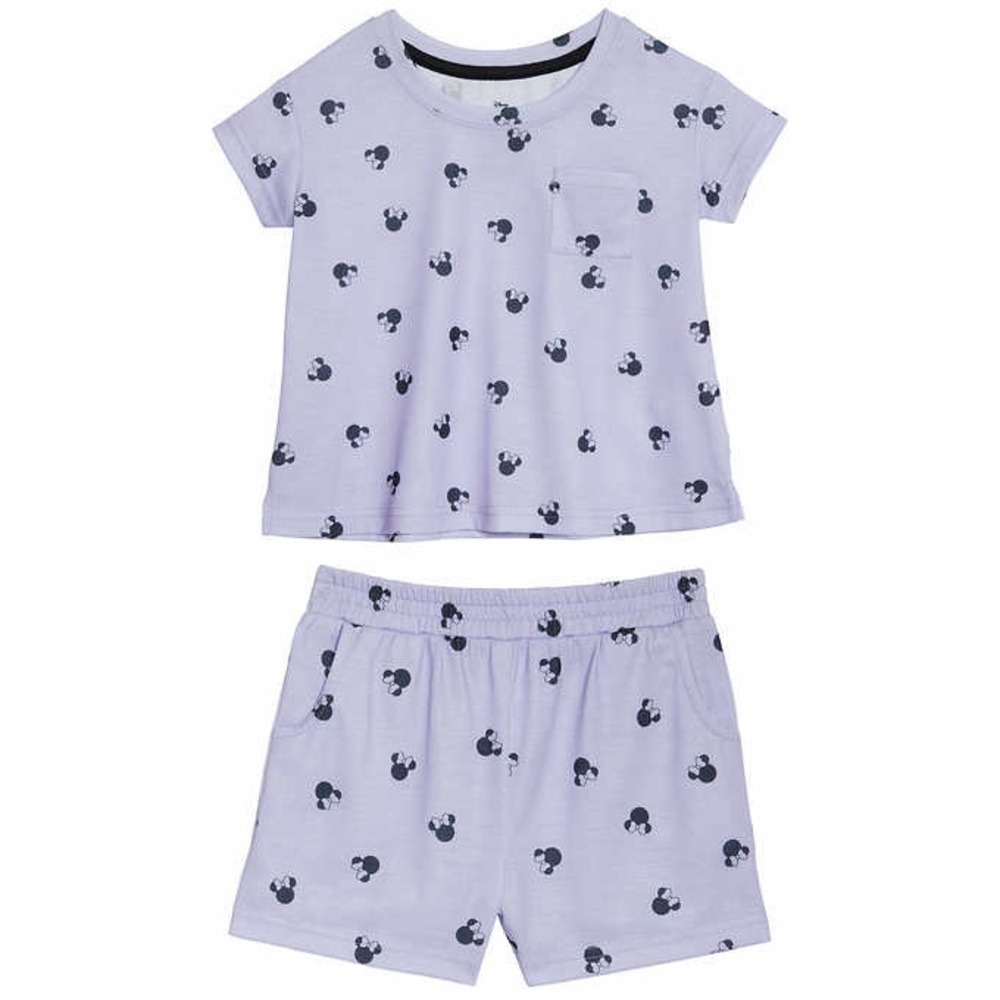 Disney Minnie Mouse Purple 2-Piece Pajama Set